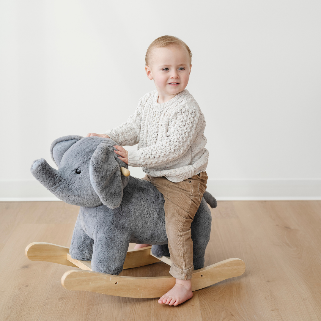 Plush Elephant Rocker