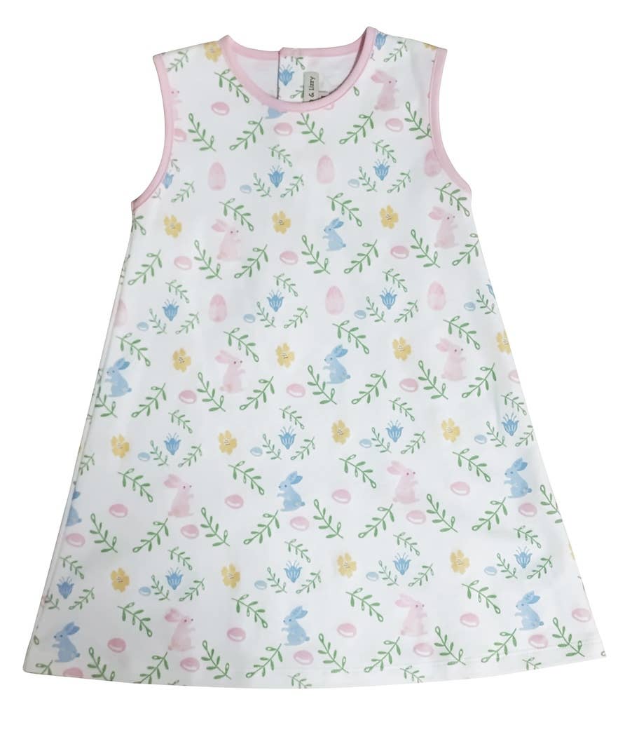 Bunny Print A-line Dress