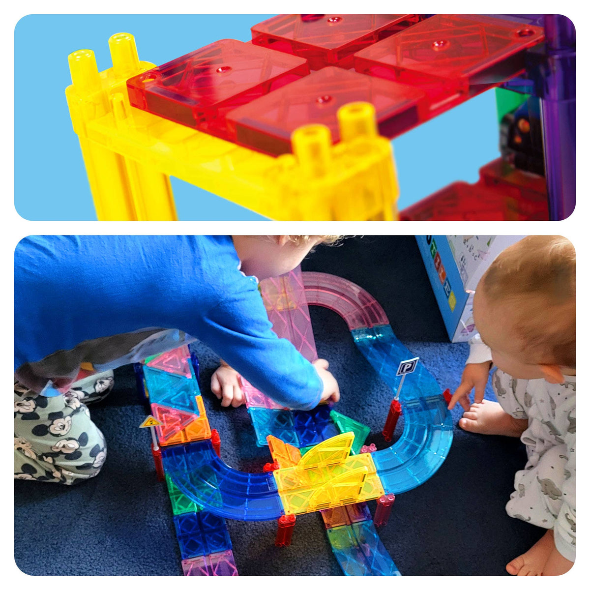 30pc Magnetic Race Track Building Set