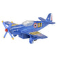 5" Diecast Pull Back Vintage Plane