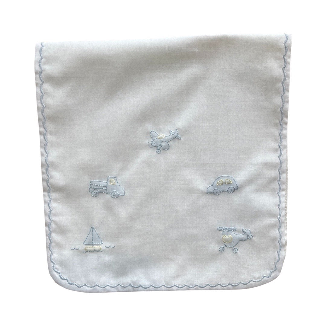 Embroidered Burp Cloth With Transportation