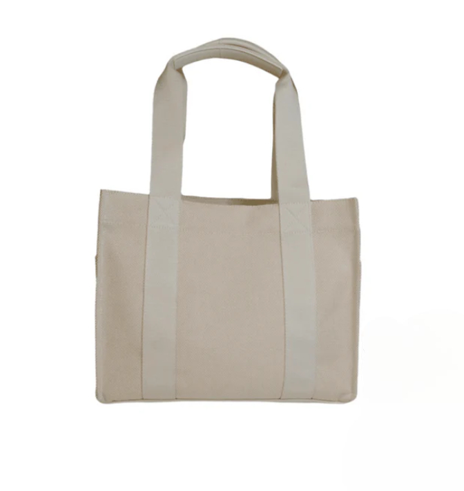 Luxe Linen Tote, Sand