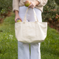 Medium Tote, Coated Canvas Natural