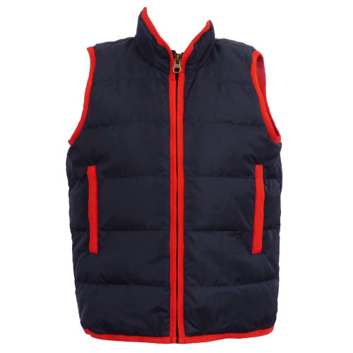 Delta Valley Vest, Navy with Red Trim