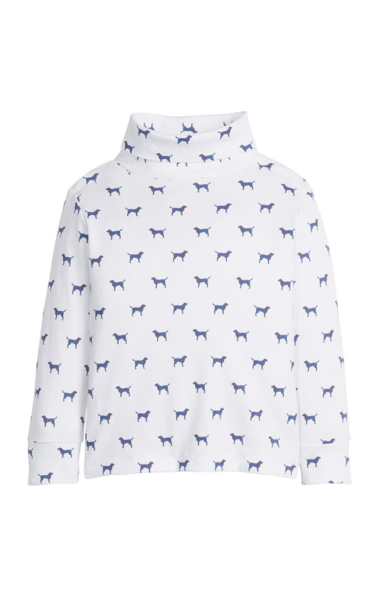Printed Turtleneck - Navy Labs