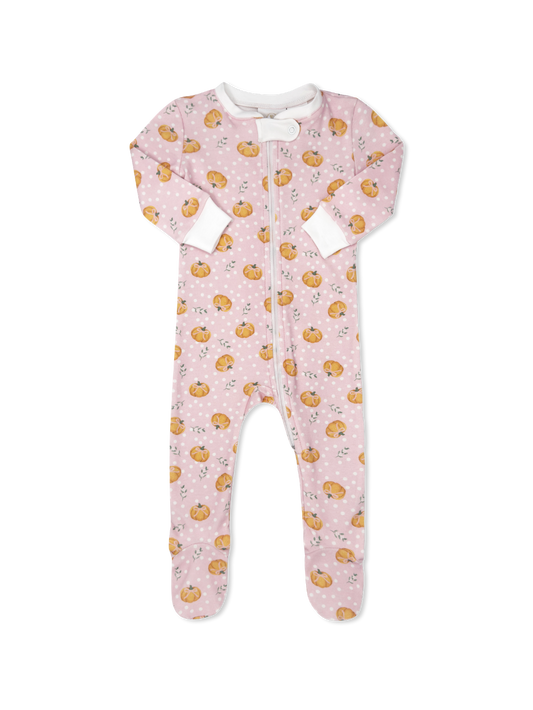 Once Upon A Time Footie, Pumpkin Patch Delight, Pink