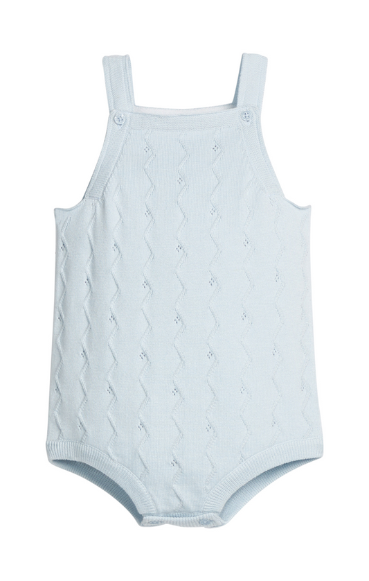 Pointelle Knit Bubble - Light Blue