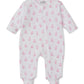 Printed Zippered Footie, Teddy Bear Time