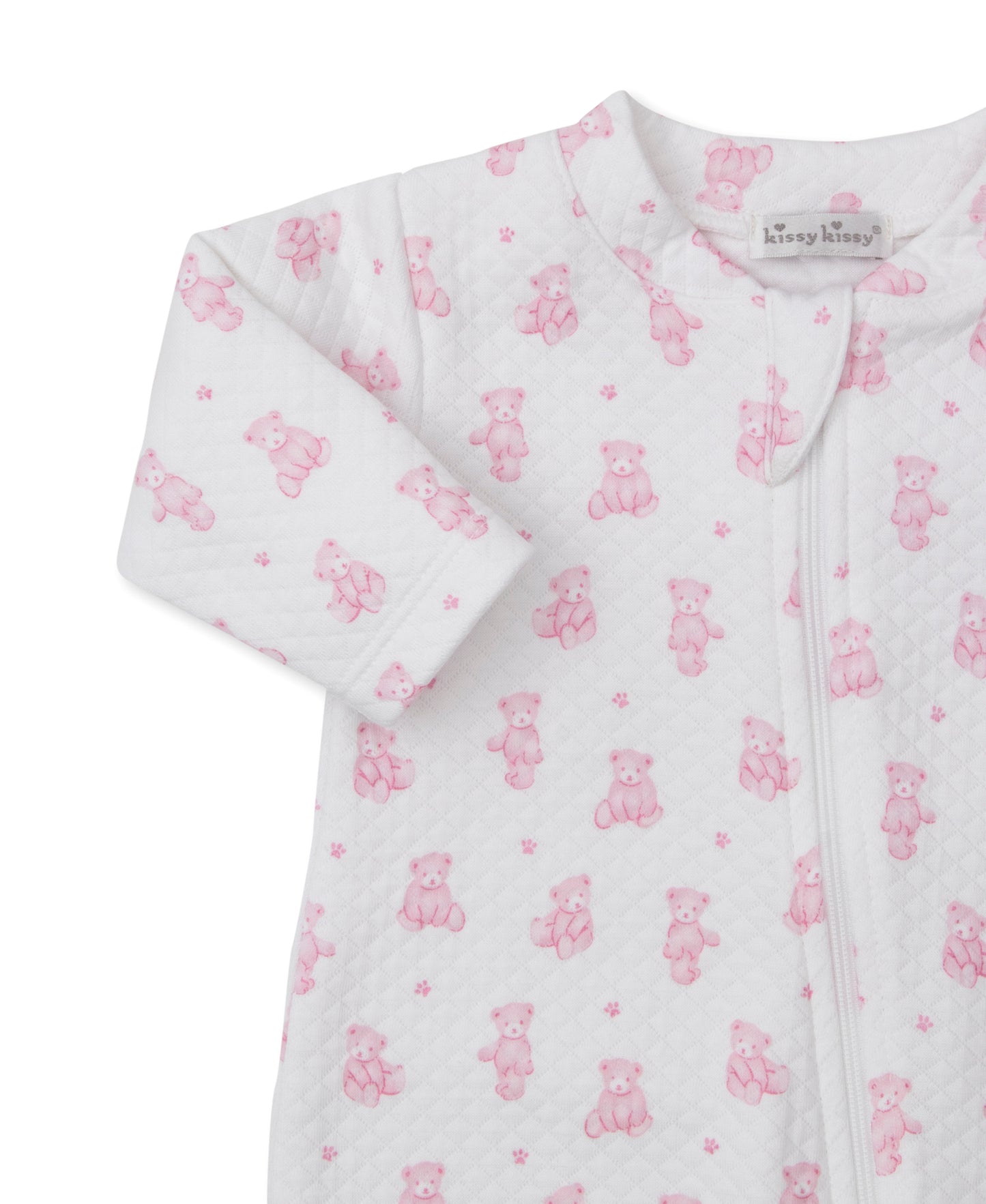 Printed Zippered Footie, Teddy Bear Time