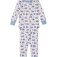 Printed Two Piece Pajama Set, Fight the Fire