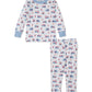 Printed Two Piece Pajama Set, Fight the Fire