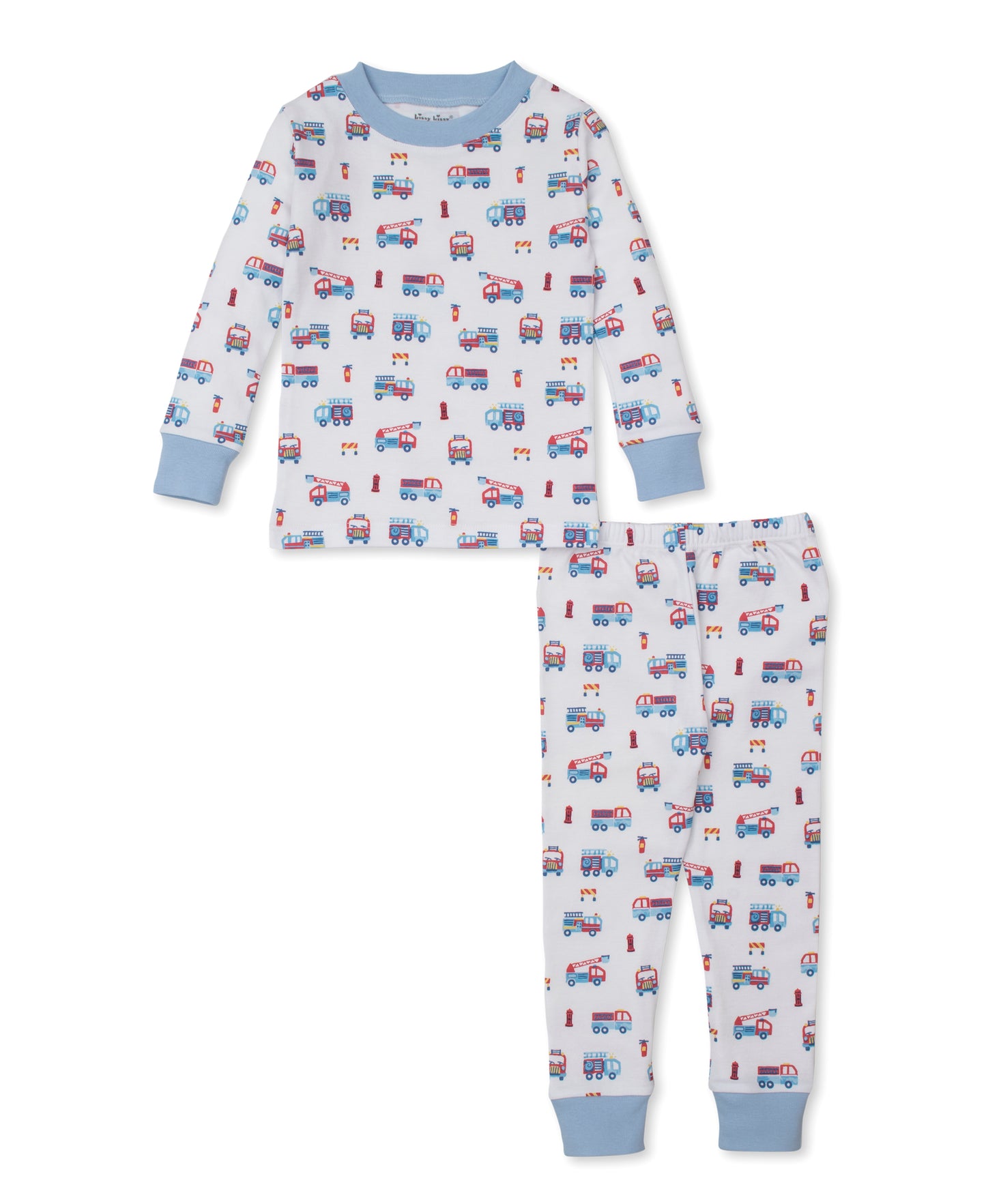 Printed Two Piece Pajama Set, Fight the Fire