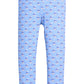 Leggings, Cornflower Block Print