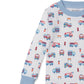 Printed Two Piece Pajama Set, Fight the Fire