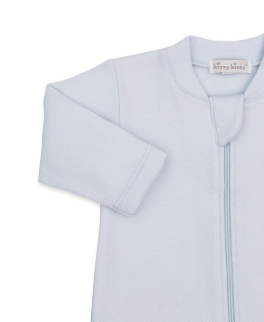 Zippered Jacquard Footie