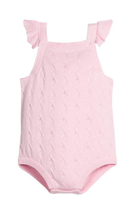 Pointelle Knit Bubble - Light Pink