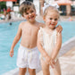 Barnes Swimsuit, Cornflower Check