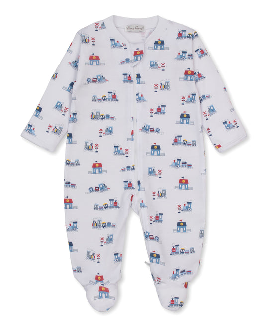 Zippered Footie, Toot Toot
