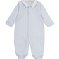 Collared Jacquard Footie, Baby Blessings