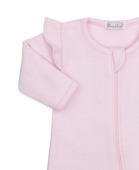 Zippered Jacquard Footie