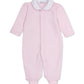 Collared Jacquard Footie, Baby Blessings