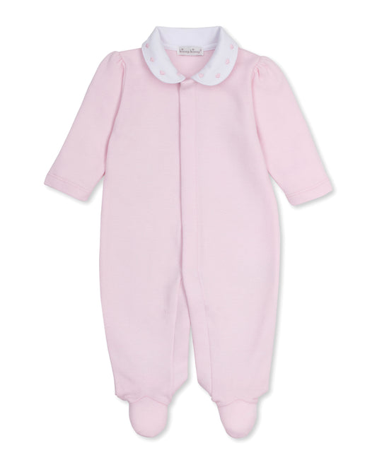 Collared Jacquard Footie, Baby Blessings