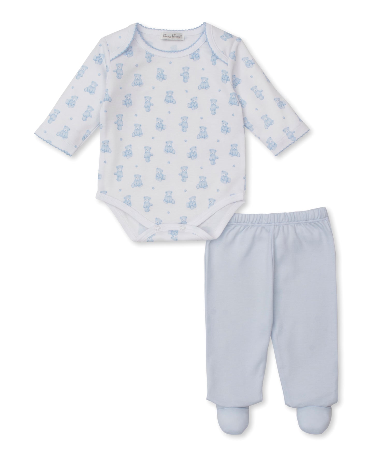 Footed Pant Set Mix, Teddy Bear Time