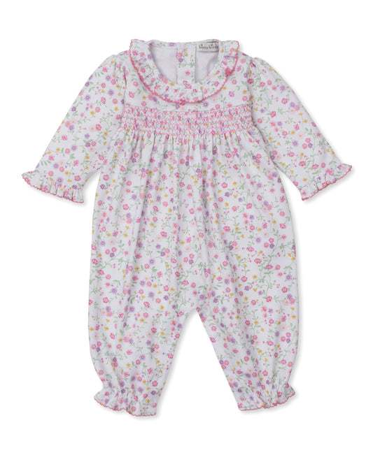 Smocked Playsuit, Autumn Gardens