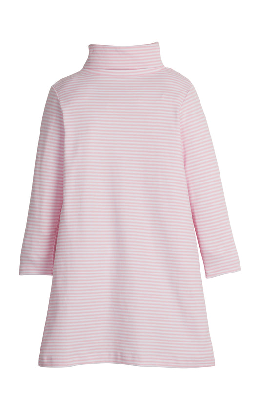 Turtleneck Dress, Striped