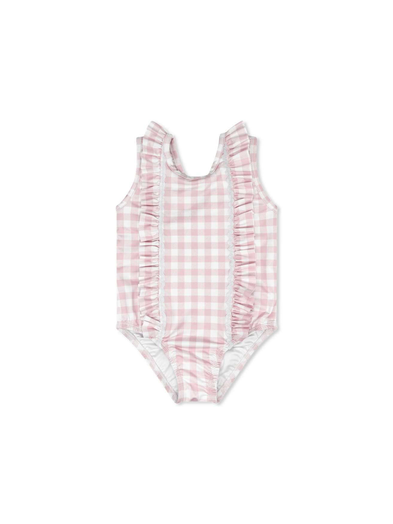 Molly Swimsuit, Buffalo Pink Check