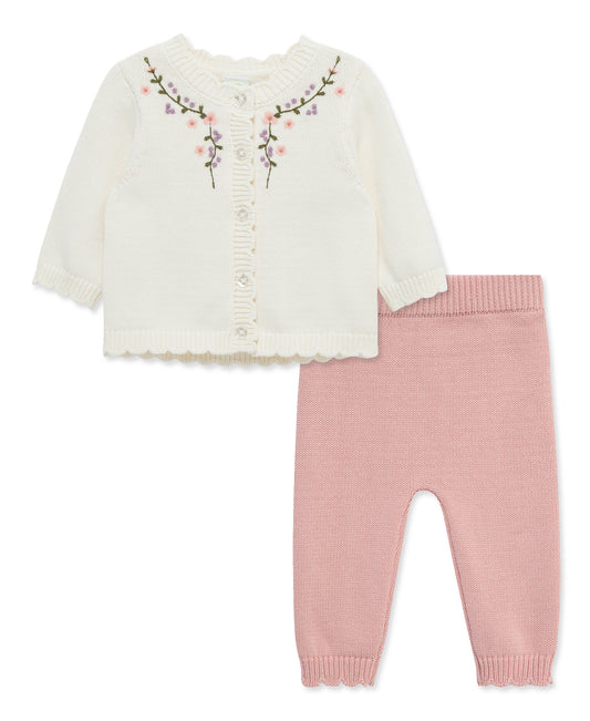 Floral Vine Sweater Set