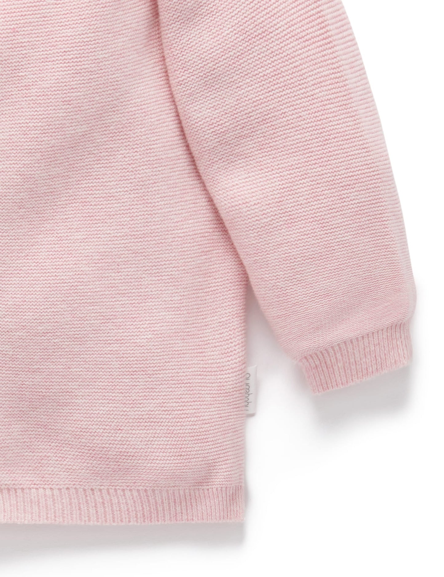 Textured Cardigan, Pink Melange