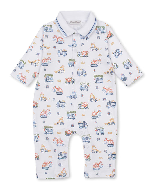 Long Sleeve Printed Playsuit, Construction Demo