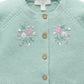 Heirloom Green Hand Embroidered Cardigan