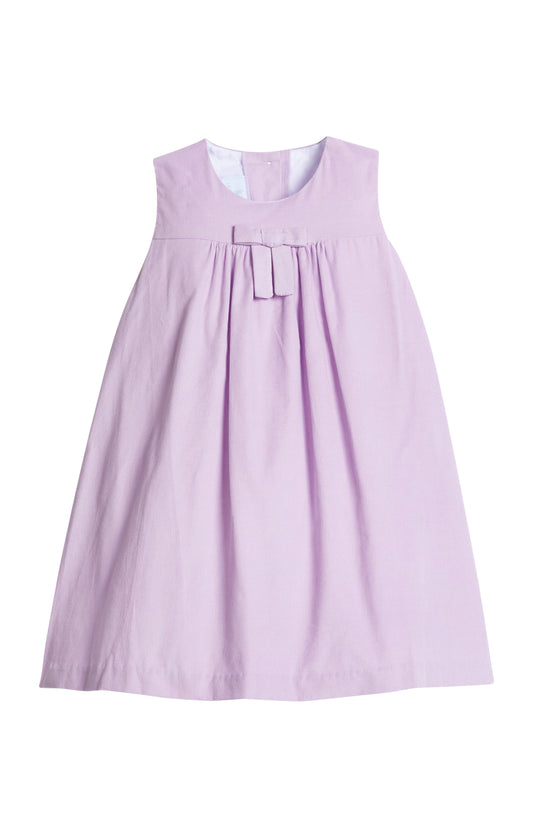 Pleated Bow Jumper - Lavender Corduroy