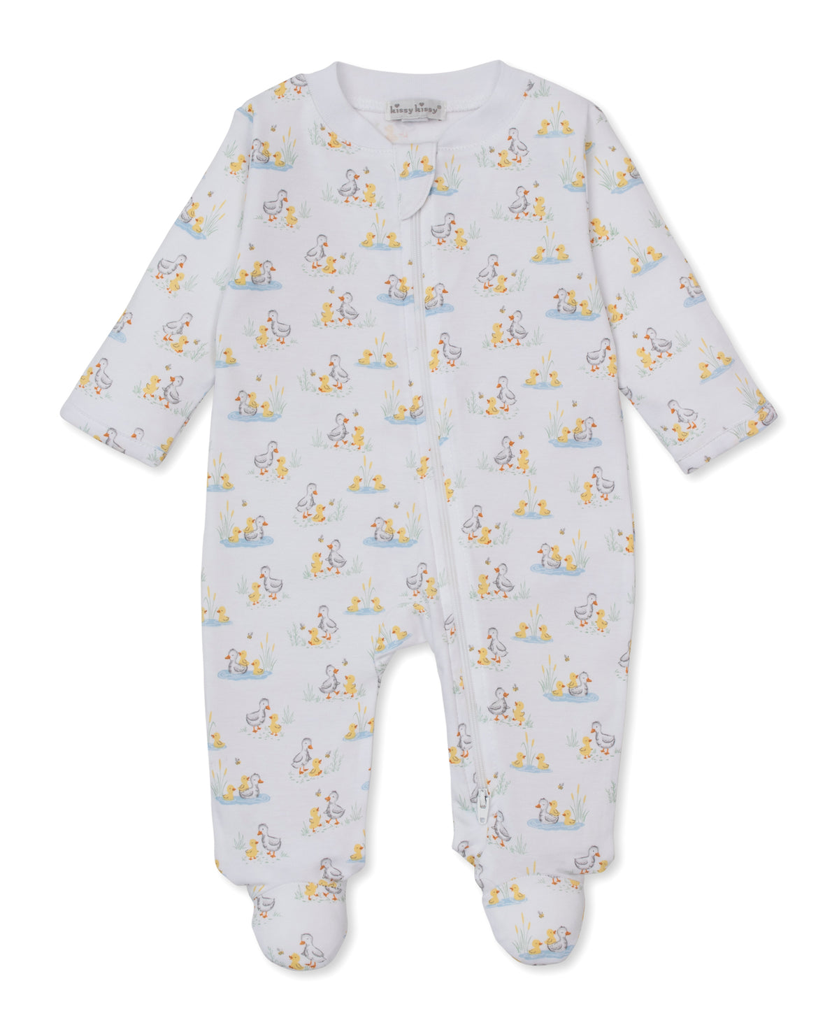 Zippered Footie, Duck Pond Puddles