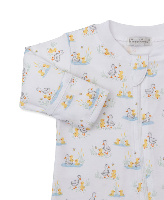 Zippered Footie, Duck Pond Puddles