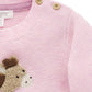 On The Farm Pink Horse Sweater