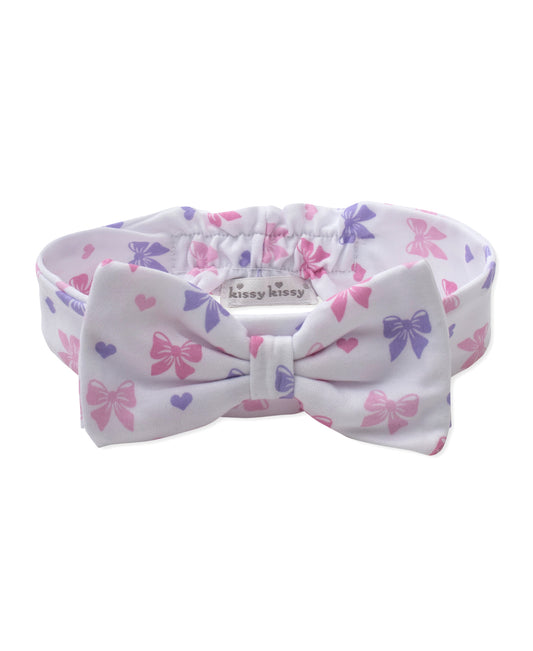 Printed Headband, Billowy Bows