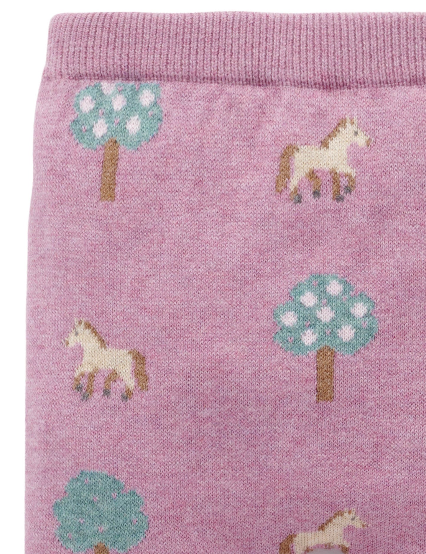 On The Farm Leggings, Lilac Orchard Jacquard