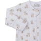 Printed Zippered Footie, Teddy Bear Love