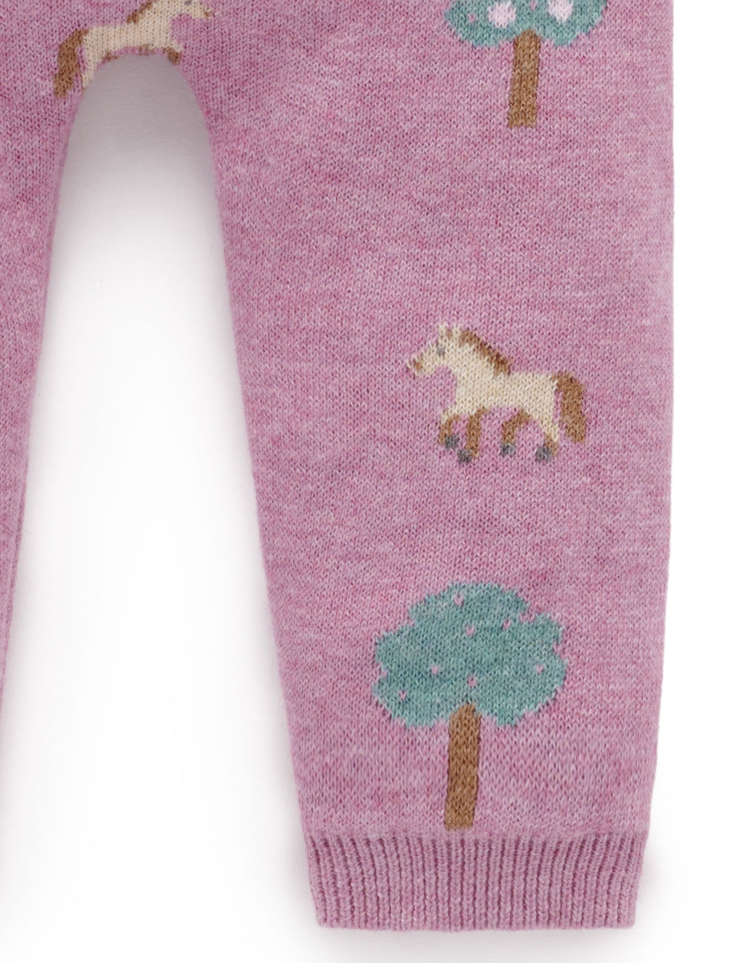 On The Farm Leggings, Lilac Orchard Jacquard