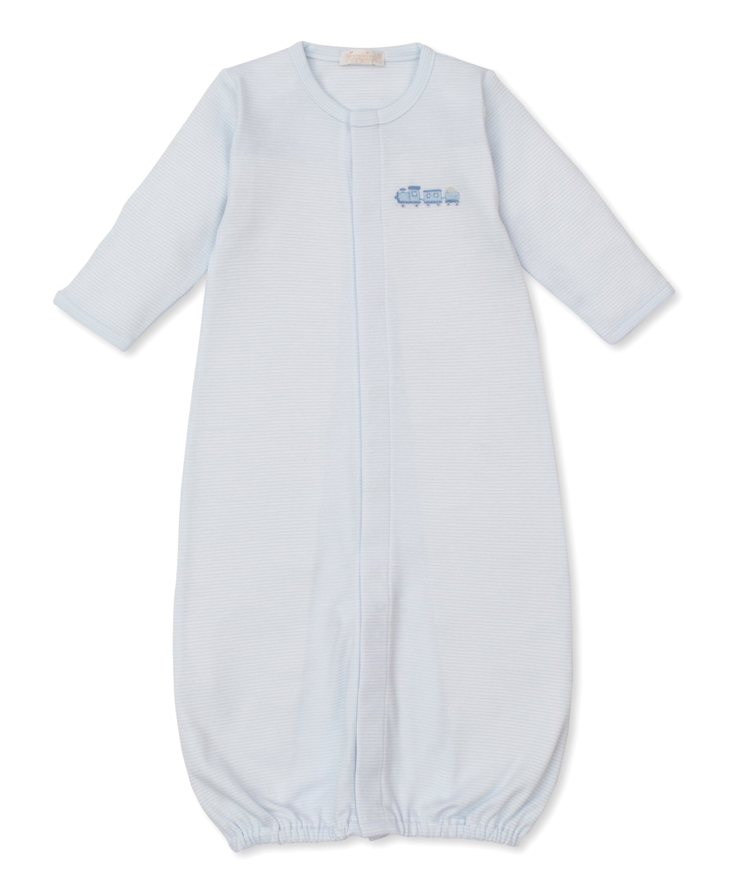 CLB Striped Premier Converter Gown with Train