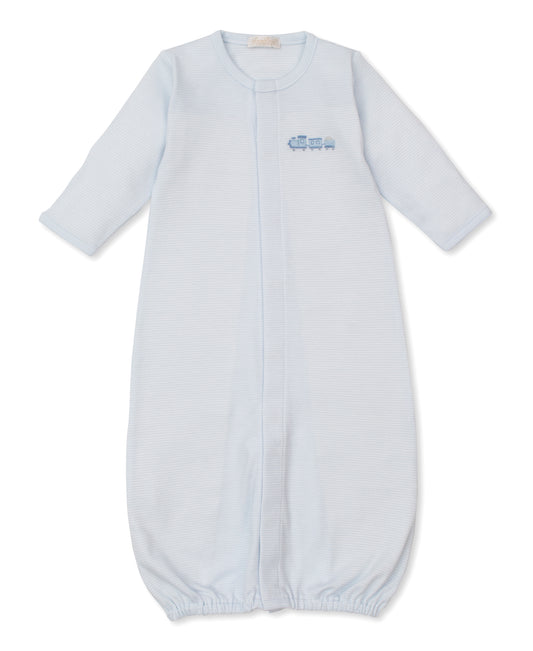 CLB Striped Premier Converter Gown with Train