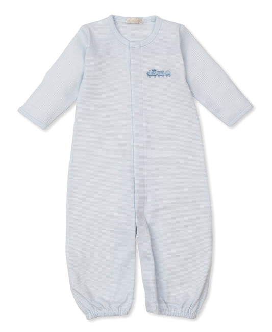 CLB Striped Premier Converter Gown with Train
