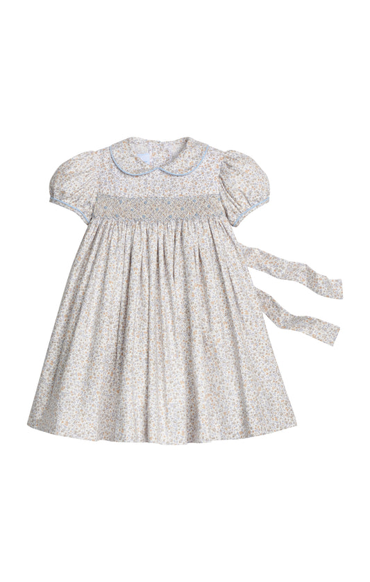 Smocked Peter Pan Dress - Winthrop Floral