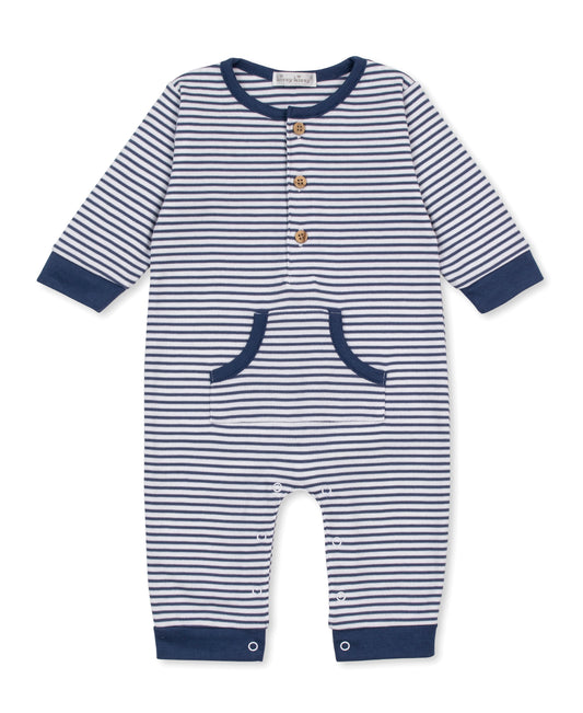 Long Sleeve Striped Playsuit
