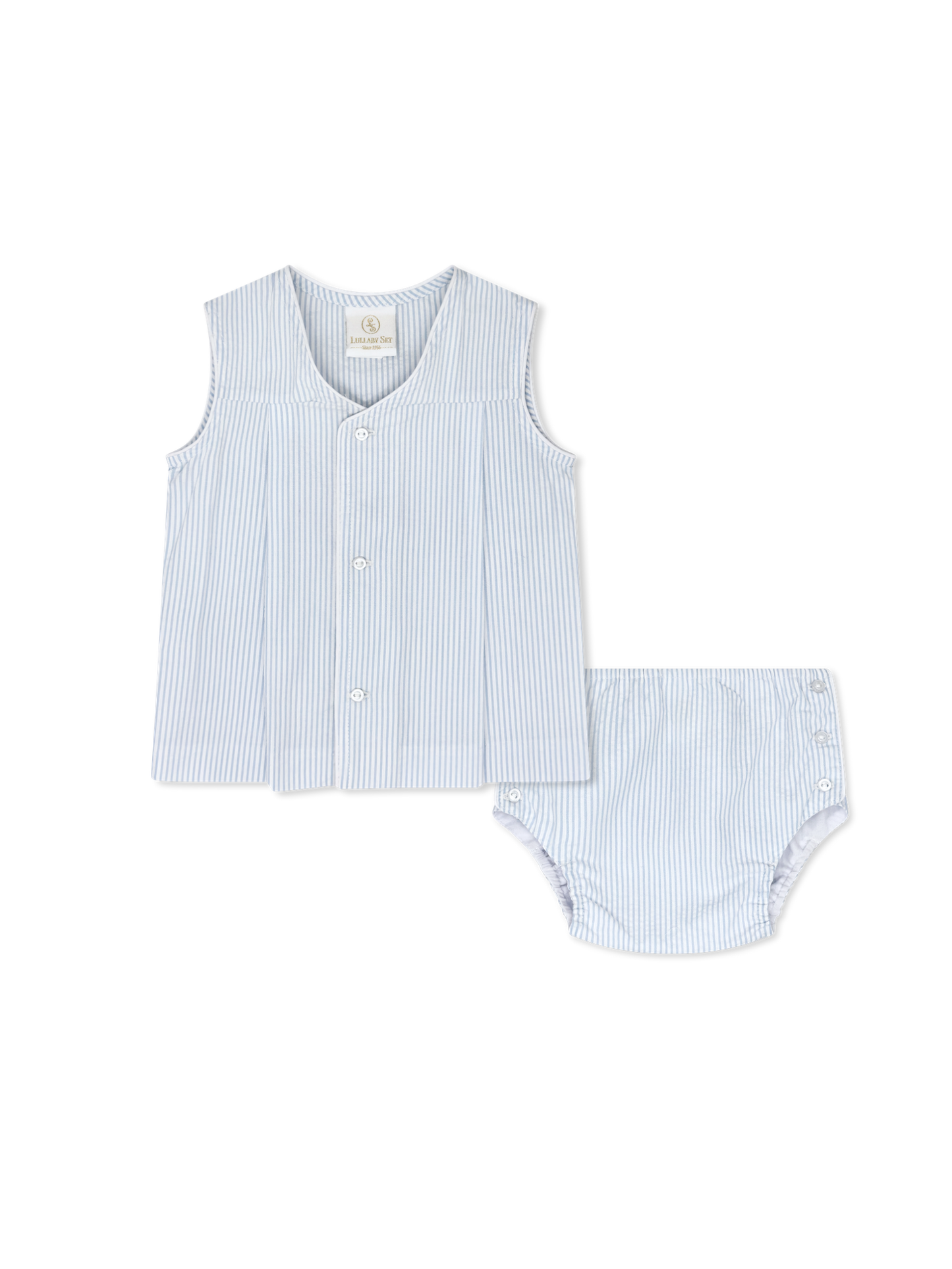 Jack Diaper Set, Seersucker