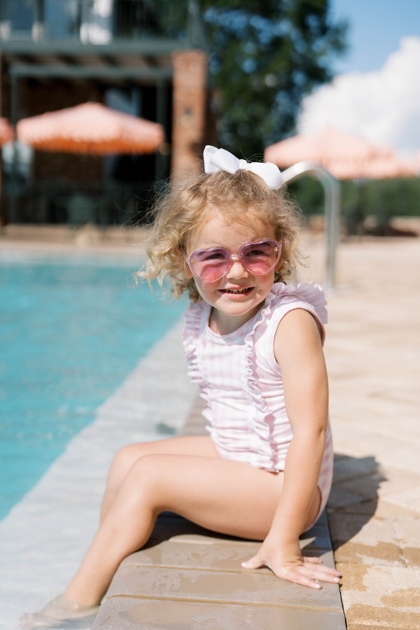 Molly Swimsuit, Buffalo Pink Check