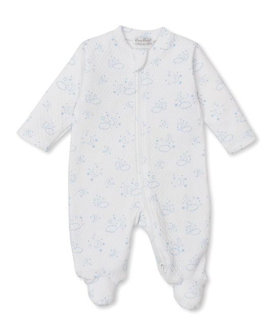 Printed Jacquard Printed Zippered Footie, Cheerful Good Night